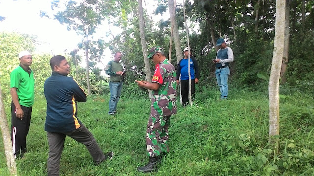 Babinsa Jetis Dampingi Pasiter Survei Lokasi Rencana Pembangunan Jembatan Layang