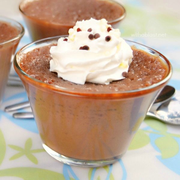 Creamy, silky smooth baked Chocolate Caramel - this IS chocolate heaven !