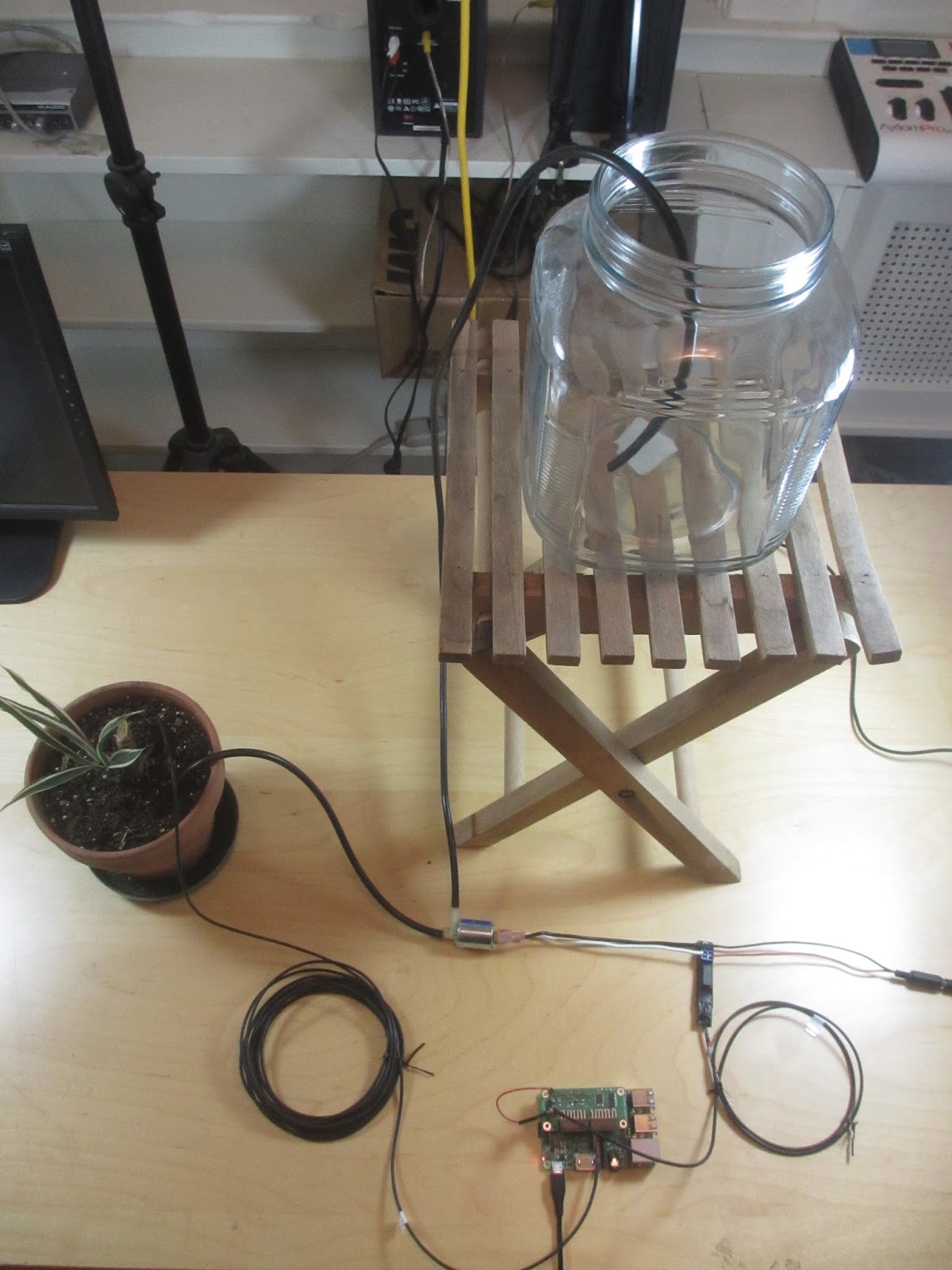 Simple Harmonic Motion Raspberry Pi Plant Watering System