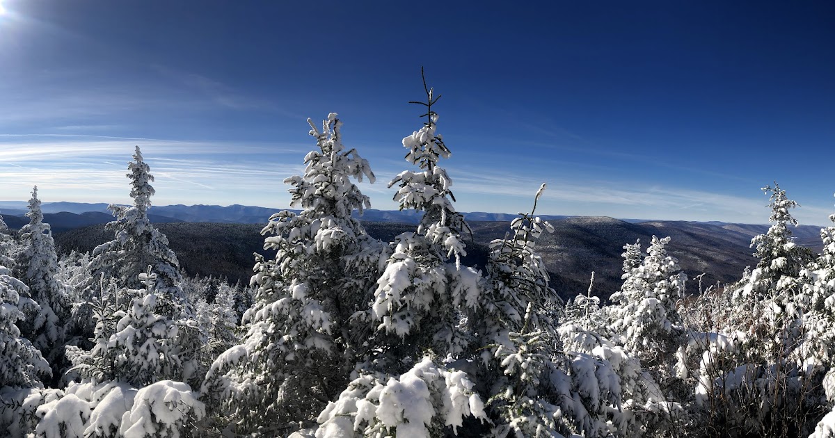 Hiking Early Snowshoe Hike Hunter Mountain and Southwest Hunter