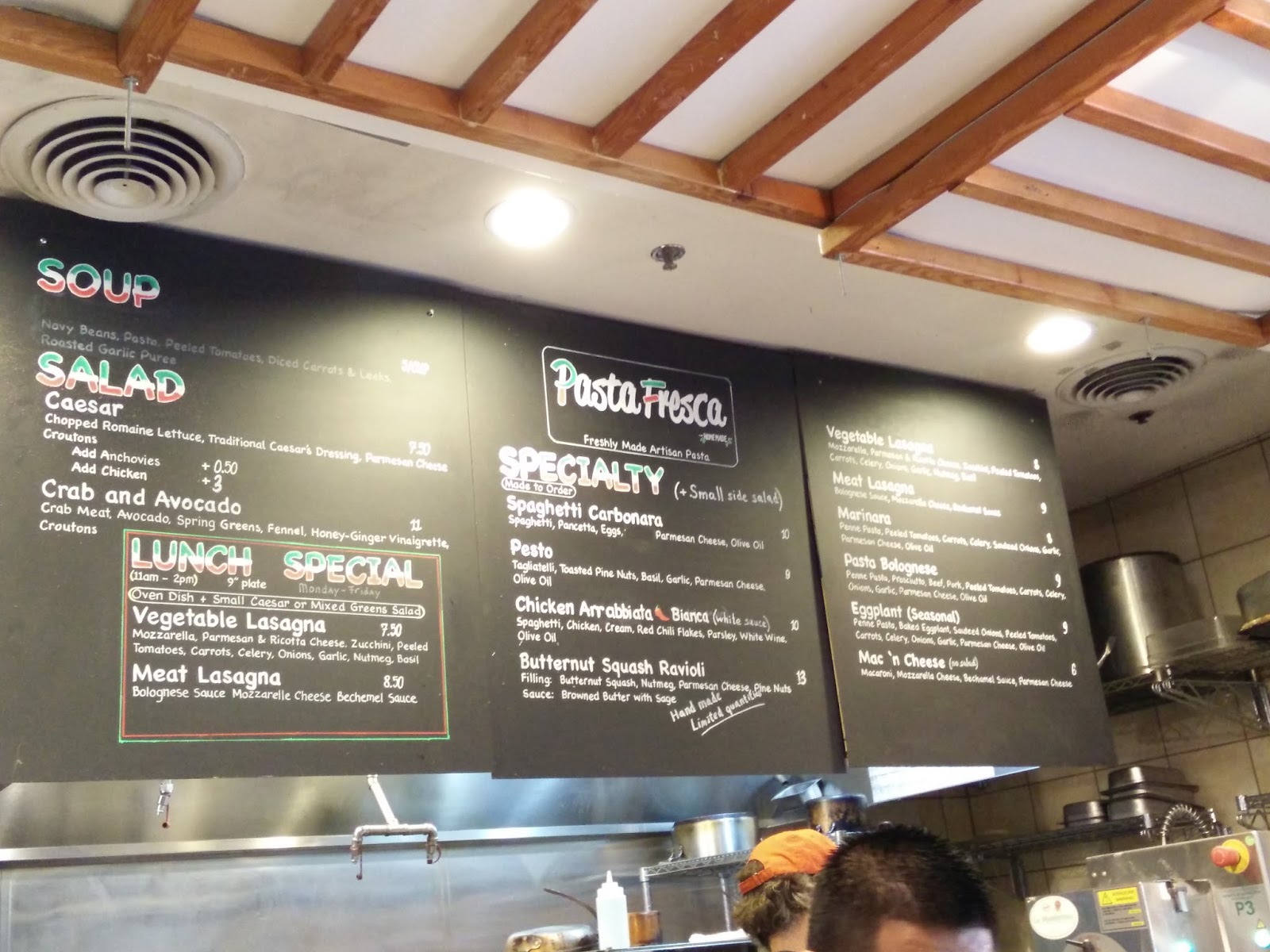 Pasta Fresca (San Jose, CA) Bay Area Menu Files