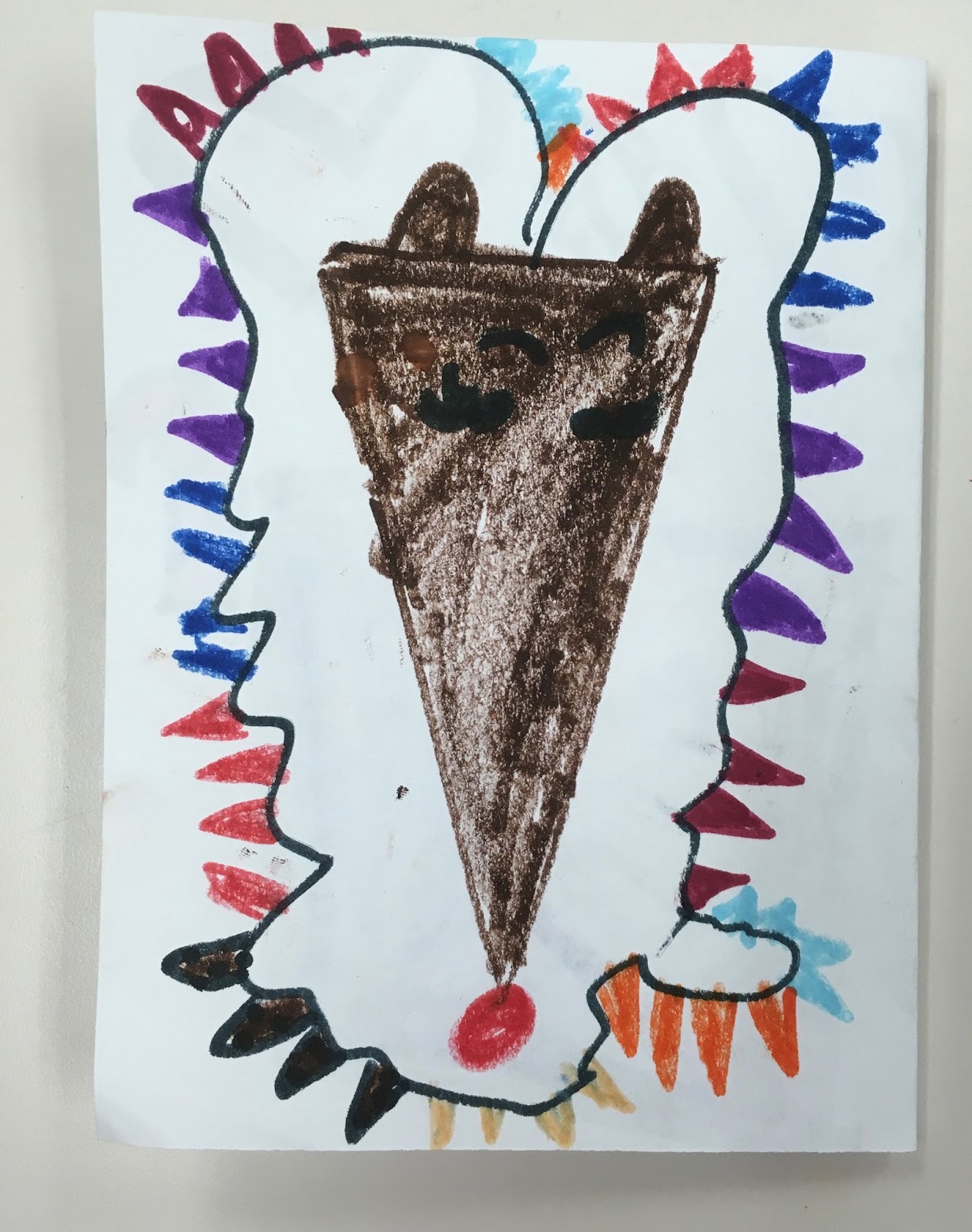 Primarily Art with Mrs. Depp Triangle Card Challenge