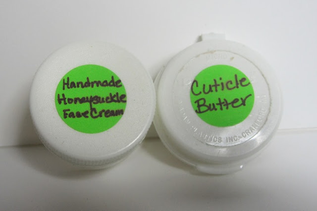 Handmade Honeysuckle Face Cream and some Lavender Cuticle Butter