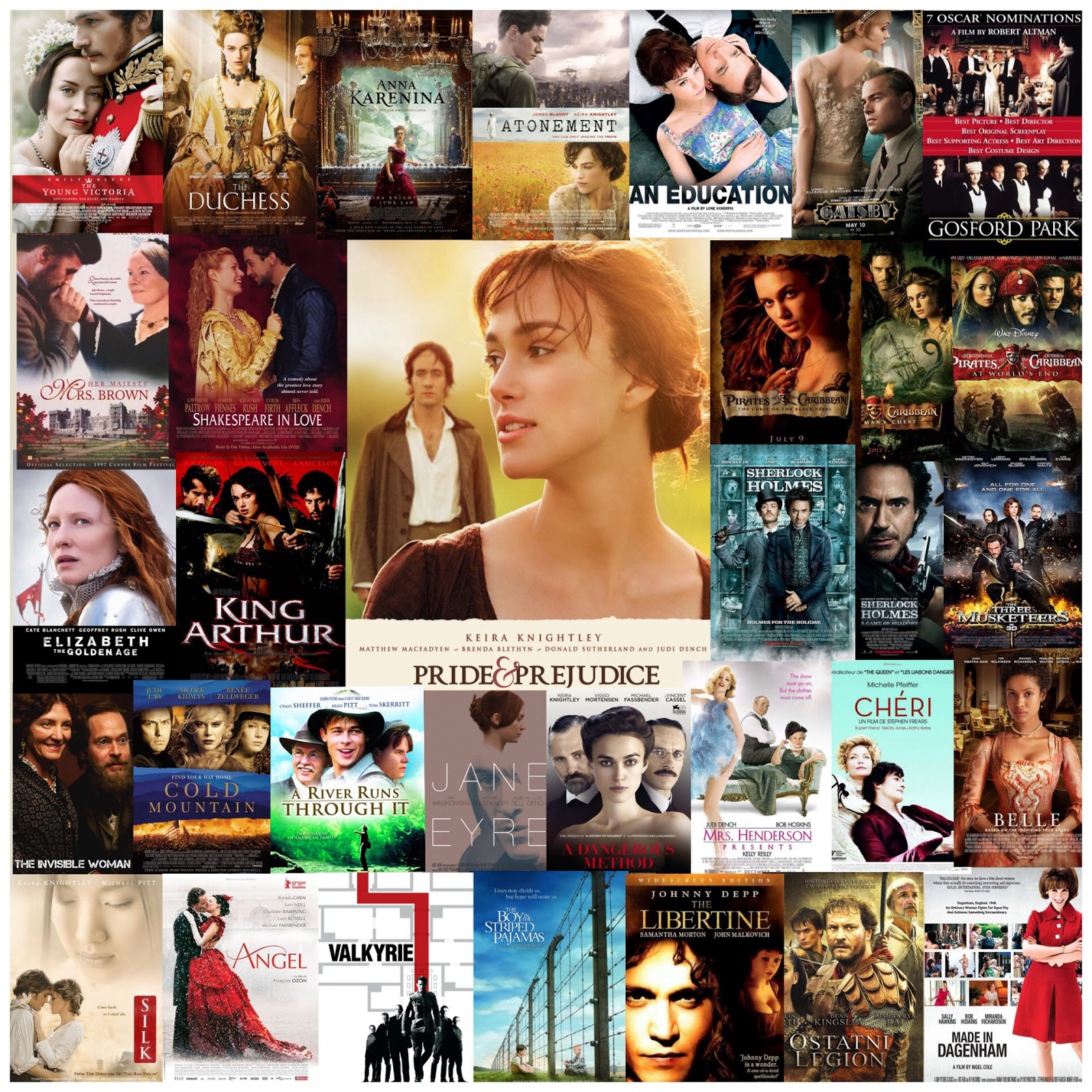 Period Dramas in Films starring Pride & Prejudice actors (Part I)