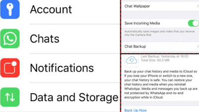 Cara Backup Chat Whatsapp di iPhone 