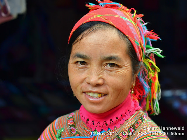 close up, portrait, street portrait, headshot, Vietnam, hill tribe, Hmong, Hmong woman, traditional Hmong costume