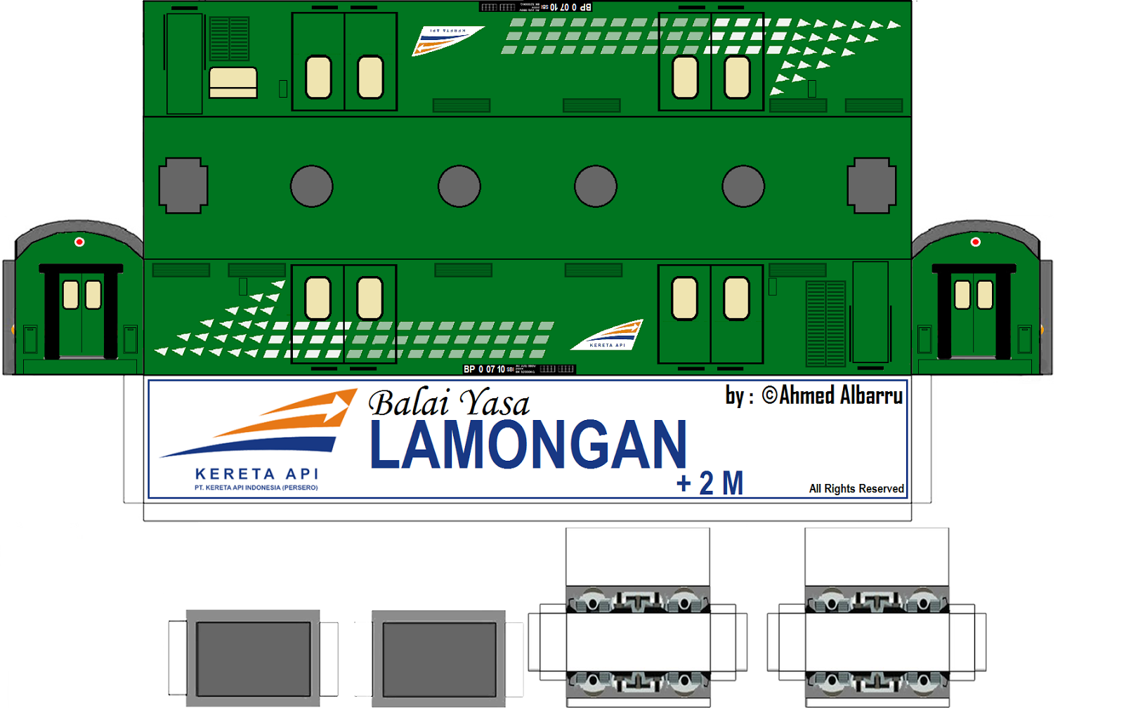 Selamat Datang Para Pengunjung Blog Saya: Papercraft Kereta Api Indonesia