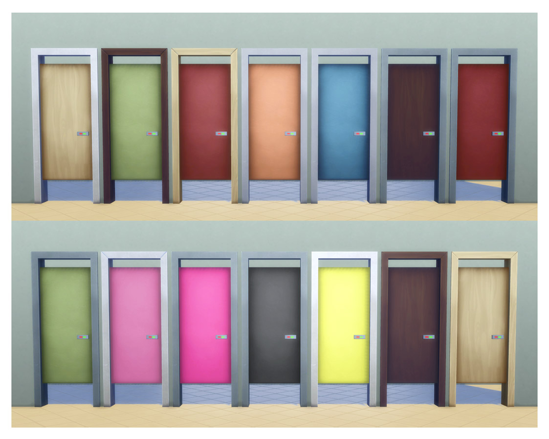 My Sims 4 Blog: Simple Toilet Stall Door by Menaceman44