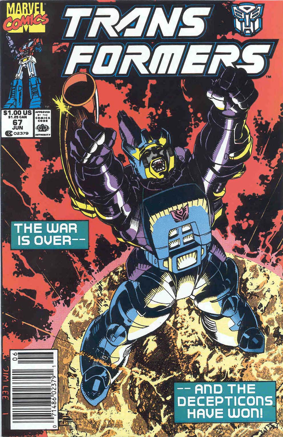 Read online The Transformers (1984) comic -  Issue #67 - 1