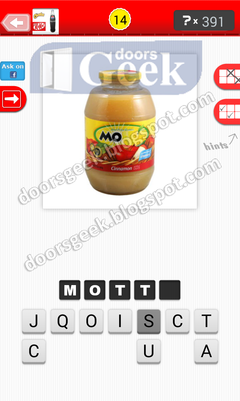 Guess The Food Answers Level 1