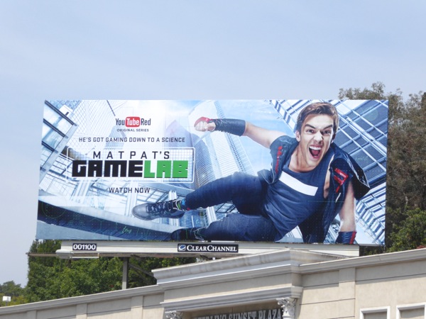 MatPat's Game Lab YouTube Red series premiere billboard MatPat's Game Lab YouTube Red series premiere billboard