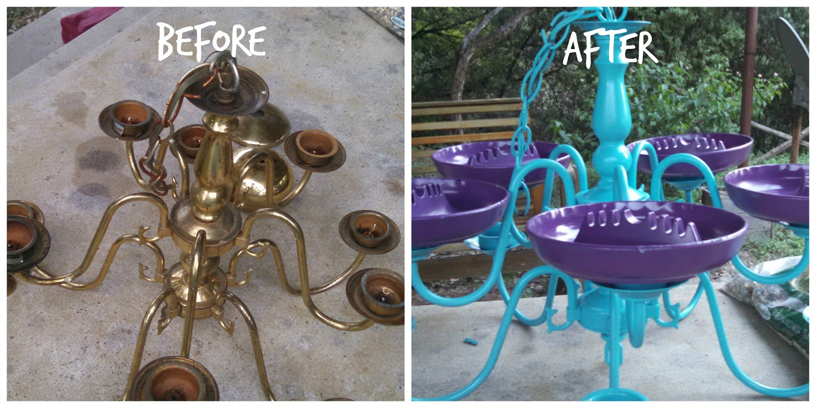 Flamingos And Fun Chandelier Bird Feeder