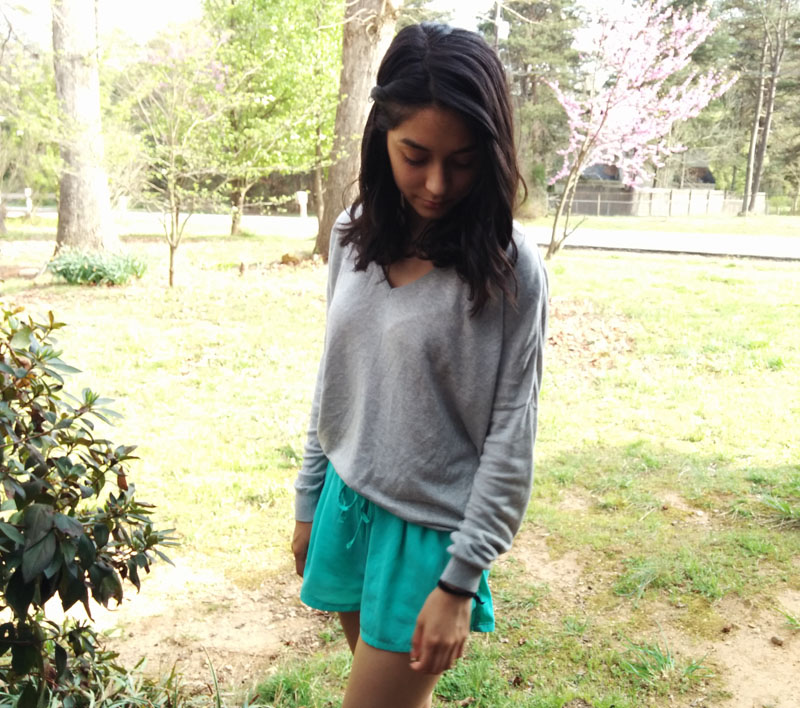 forever21-shorts- h&m-sweater