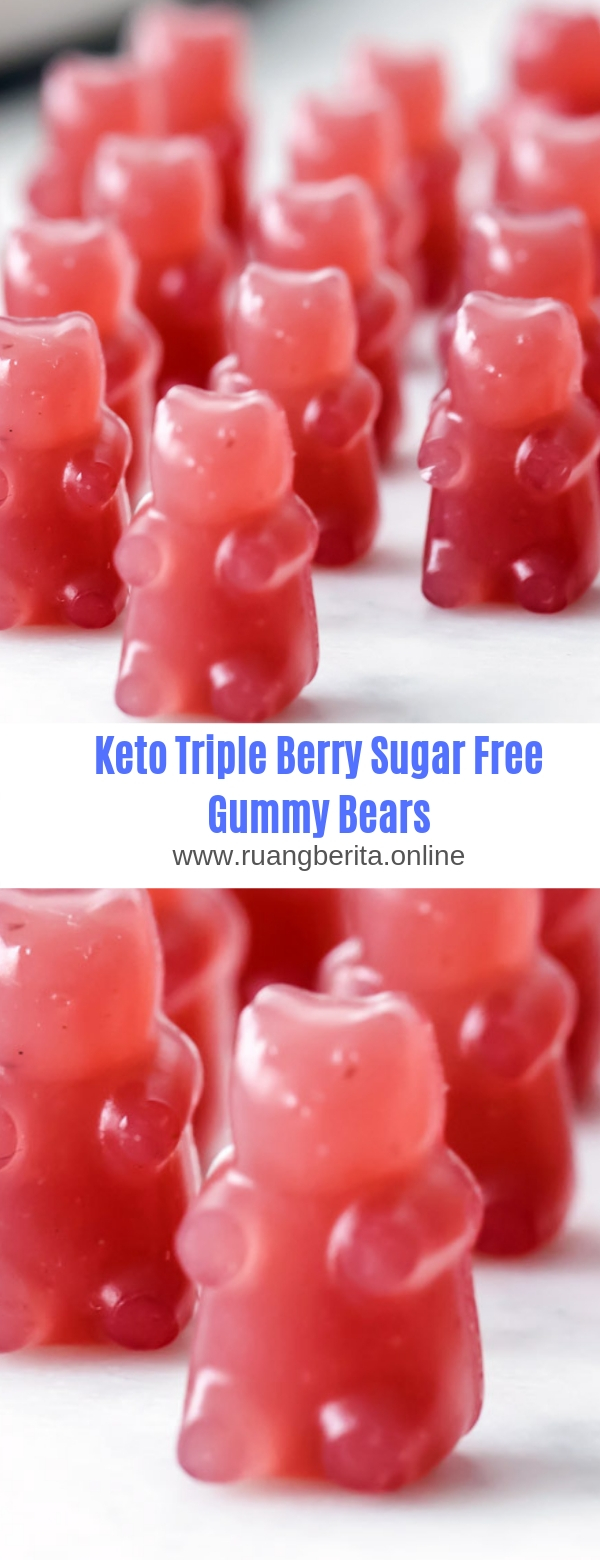 Keto Triple Berry Sugar Free Gummy Bears Viral Recipes