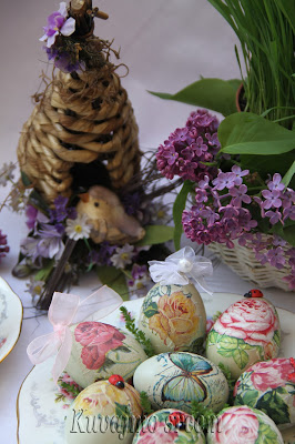 Dekupaž - uskršnja jaja - Kuvajmo srcem