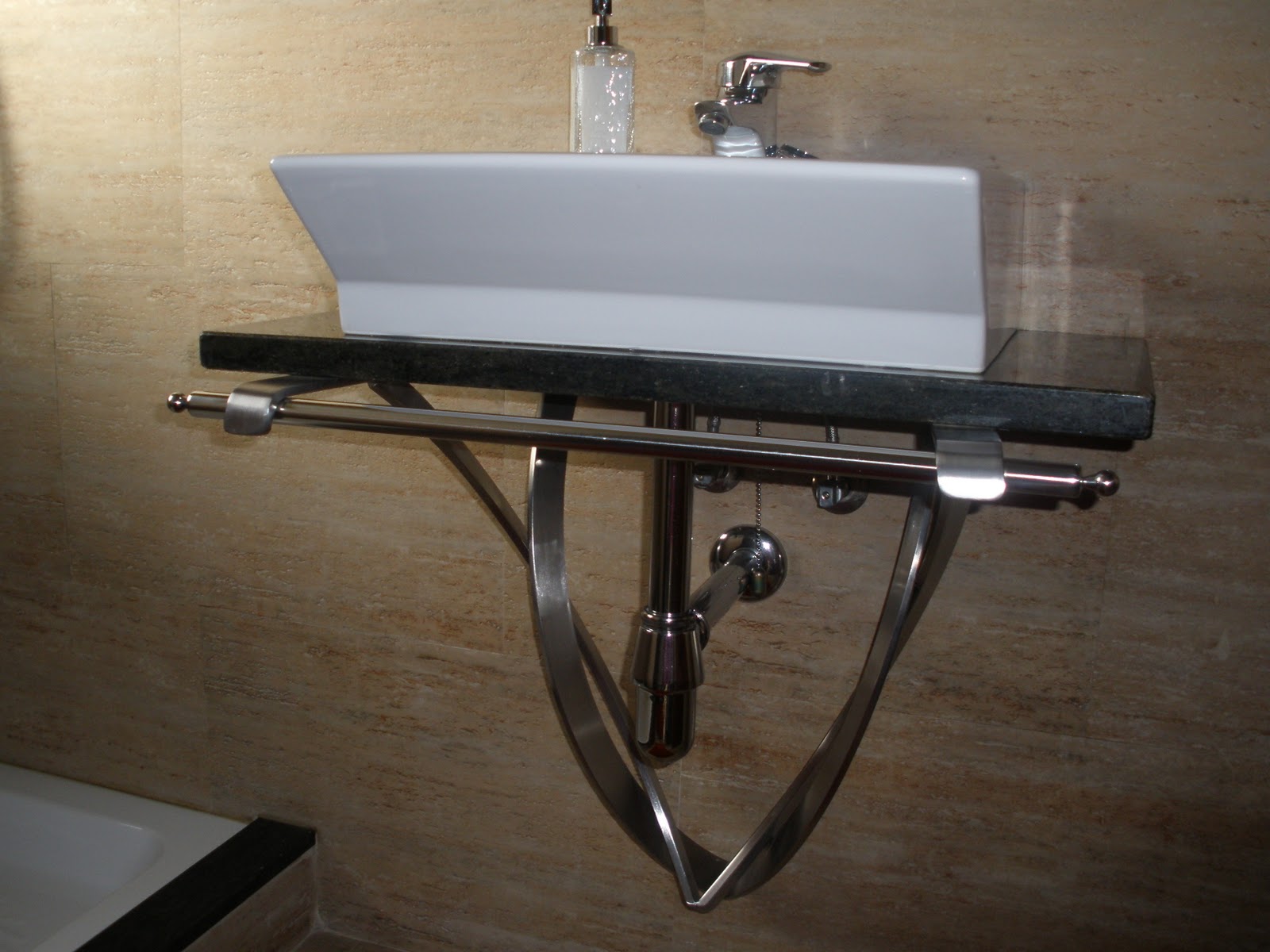 Talleres Santiso Soporte base para lavabo en acero