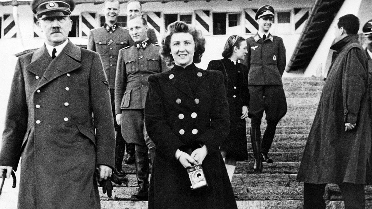 Adolf Hitler and Eva Braun.