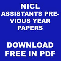 NICL Previous Year Question Papers Free Download