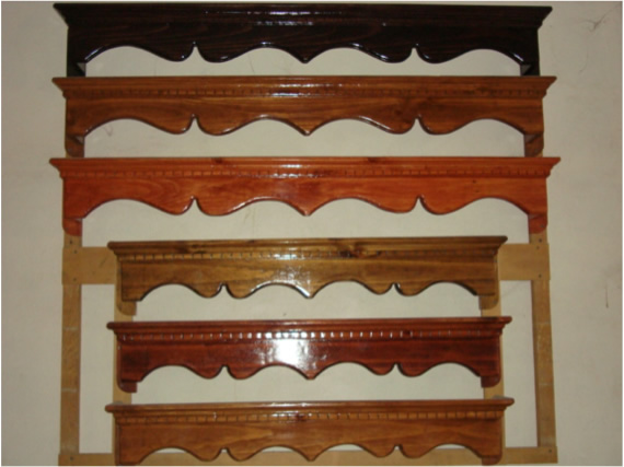 Cenefa de madera, Cortineros de madera, Cortinas de madera