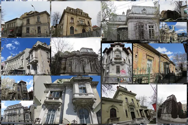 French-inspired facades in Bucharest, Romania