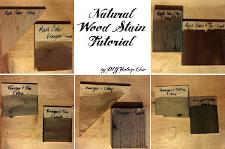 Natura wood stain tutorial using vinegar solution and steel wool