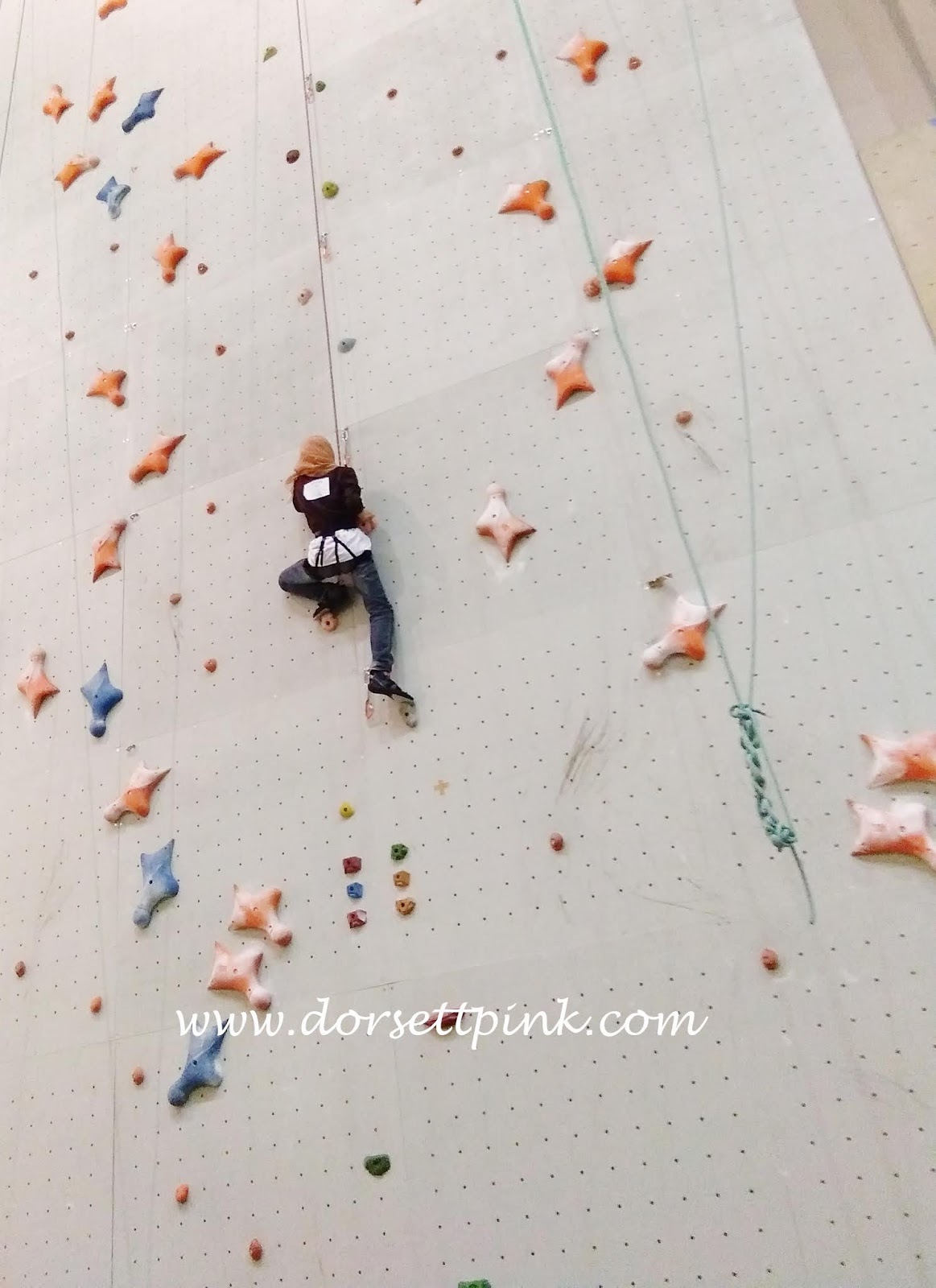 Wall Climbing at Rocky Base Camp, AEON Shah Alam Dorsett Pink