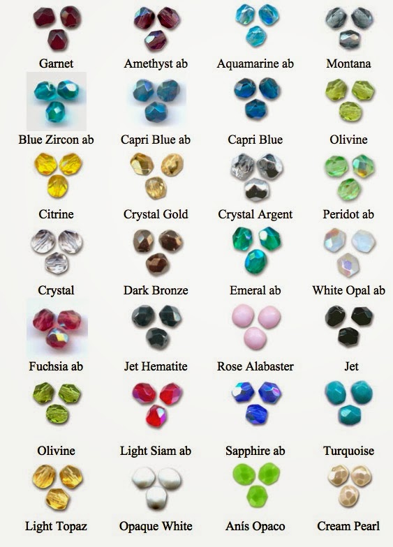 Colores facetadas de cristal