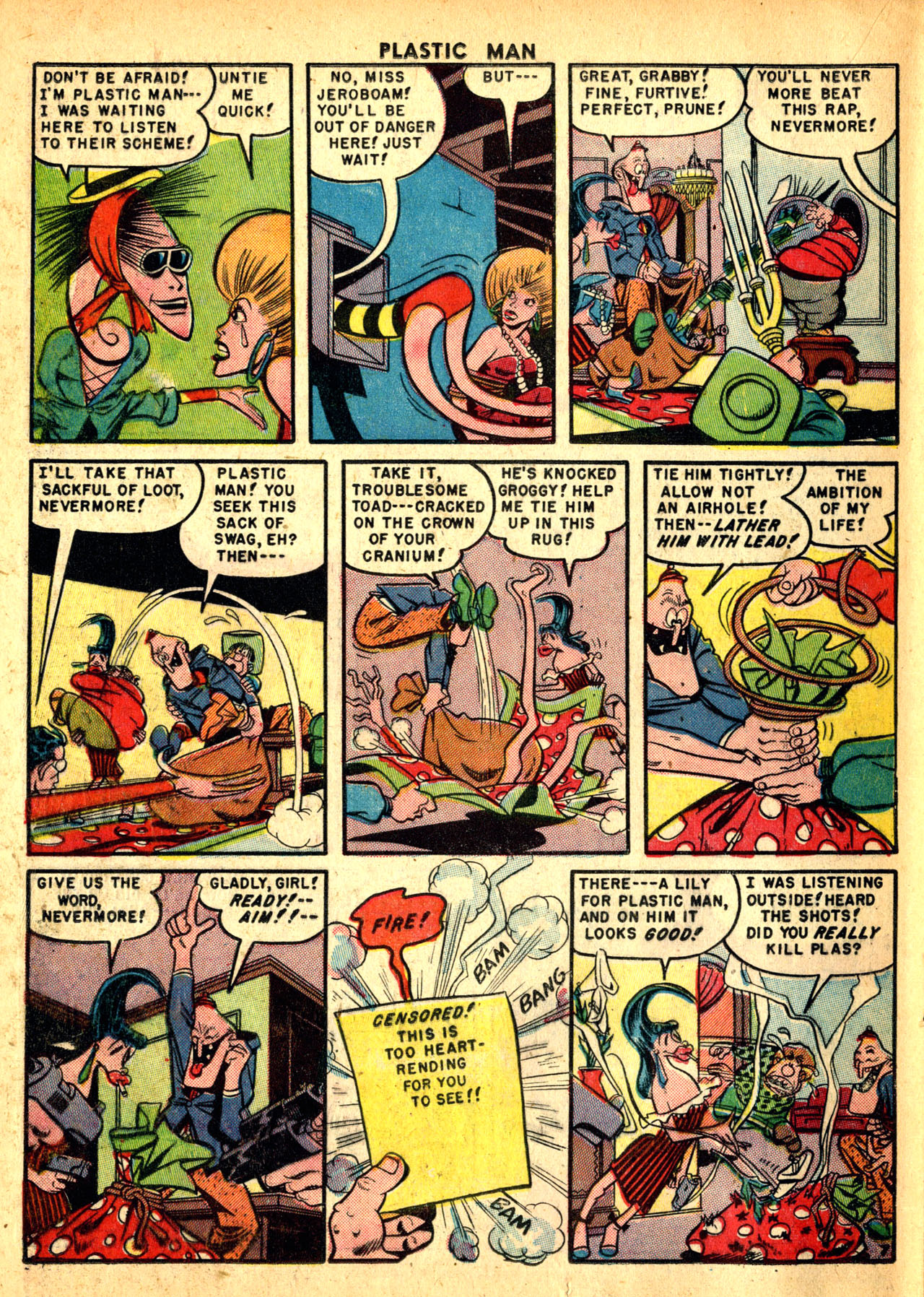 Read online Plastic Man (1943) comic -  Issue #23 - 24