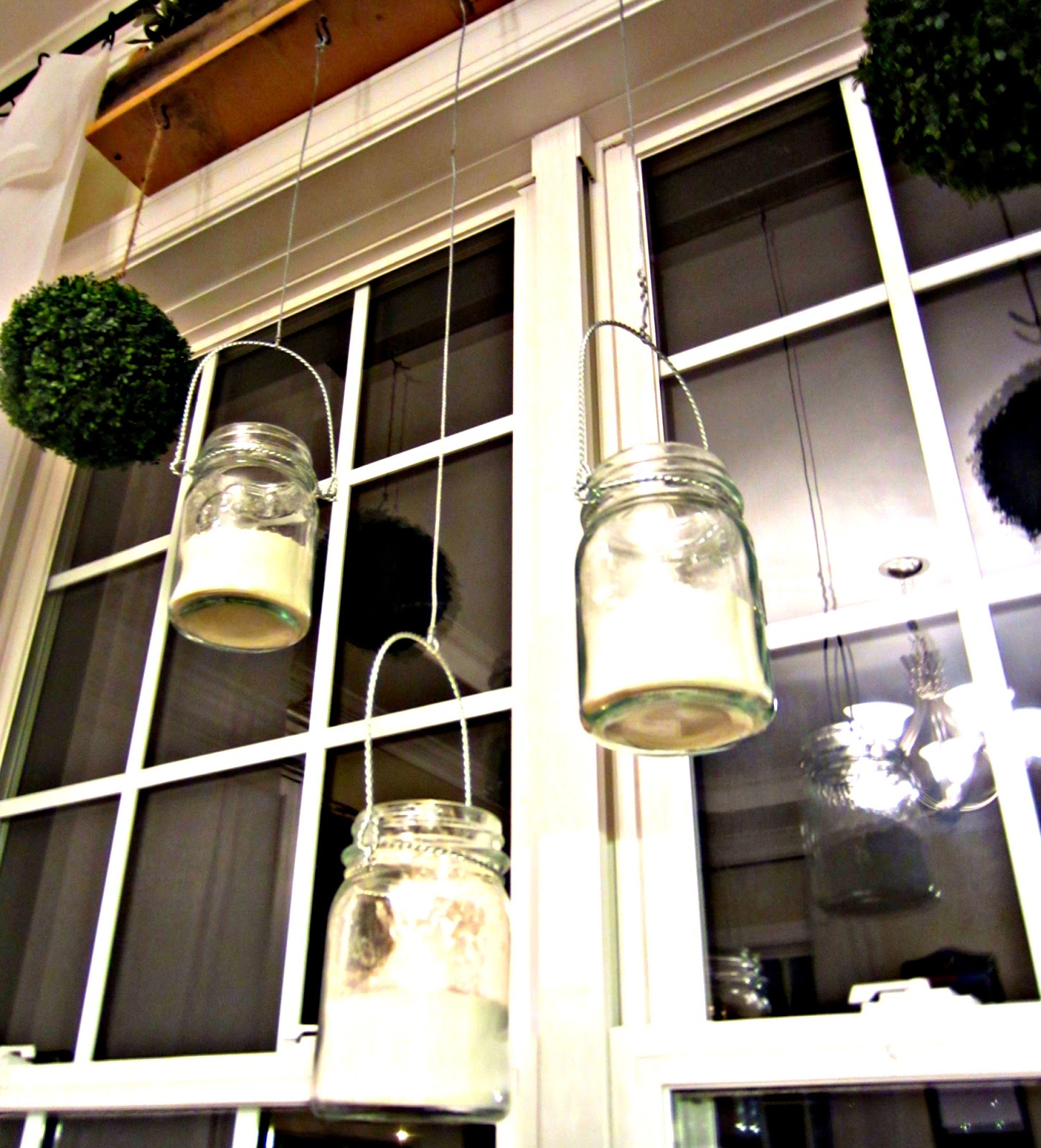 Down to Earth Style Candles in the Window.....