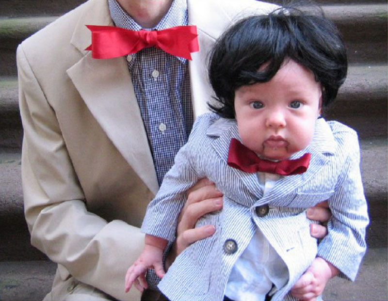 idea disfraz para un bebe y su padre en hallowen