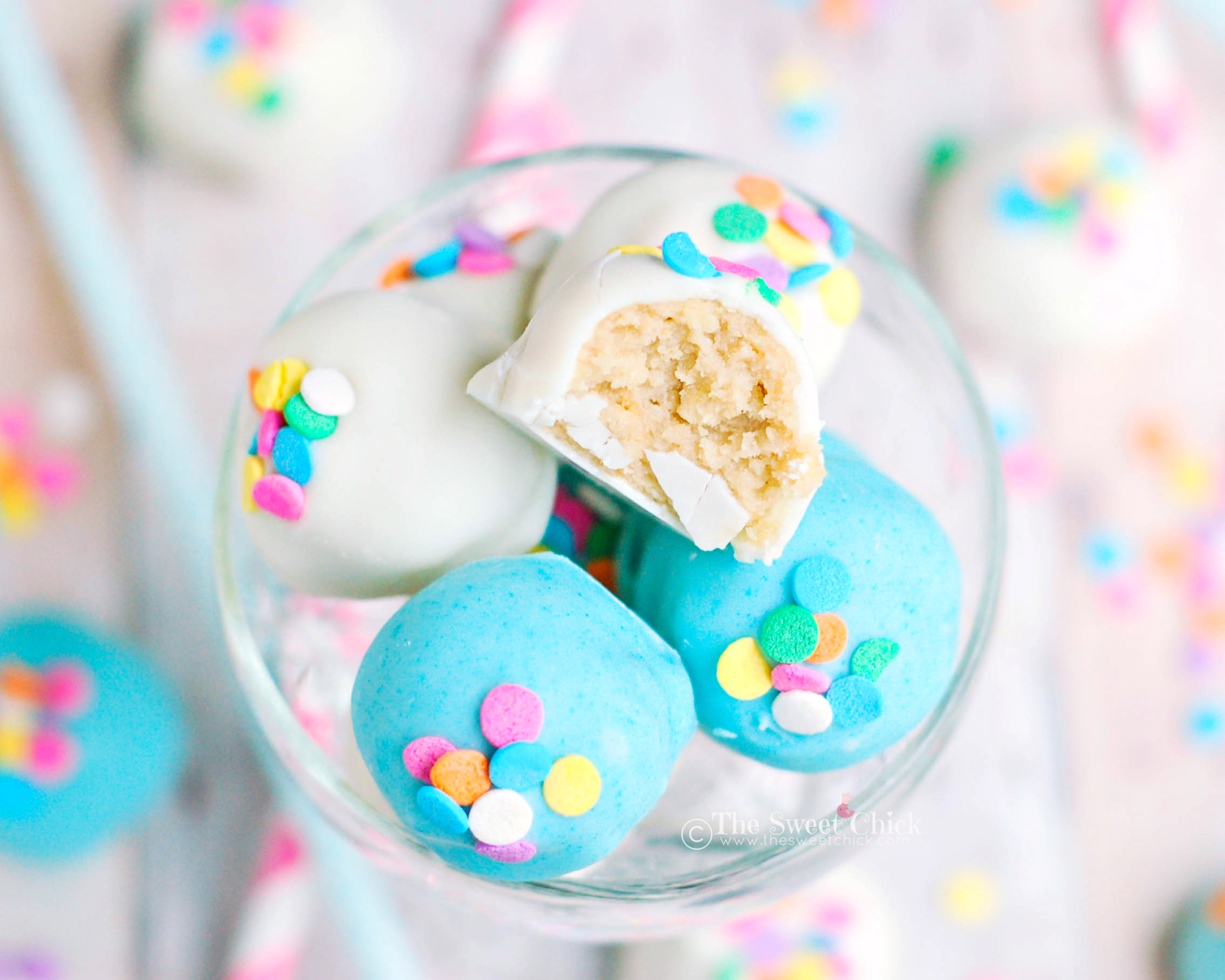 Cotton Candy Truffles by The Sweet Chick