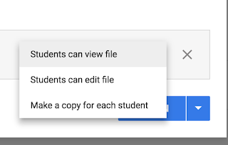 Assignment attachment options in Google Classroom™  www.traceeorman.com