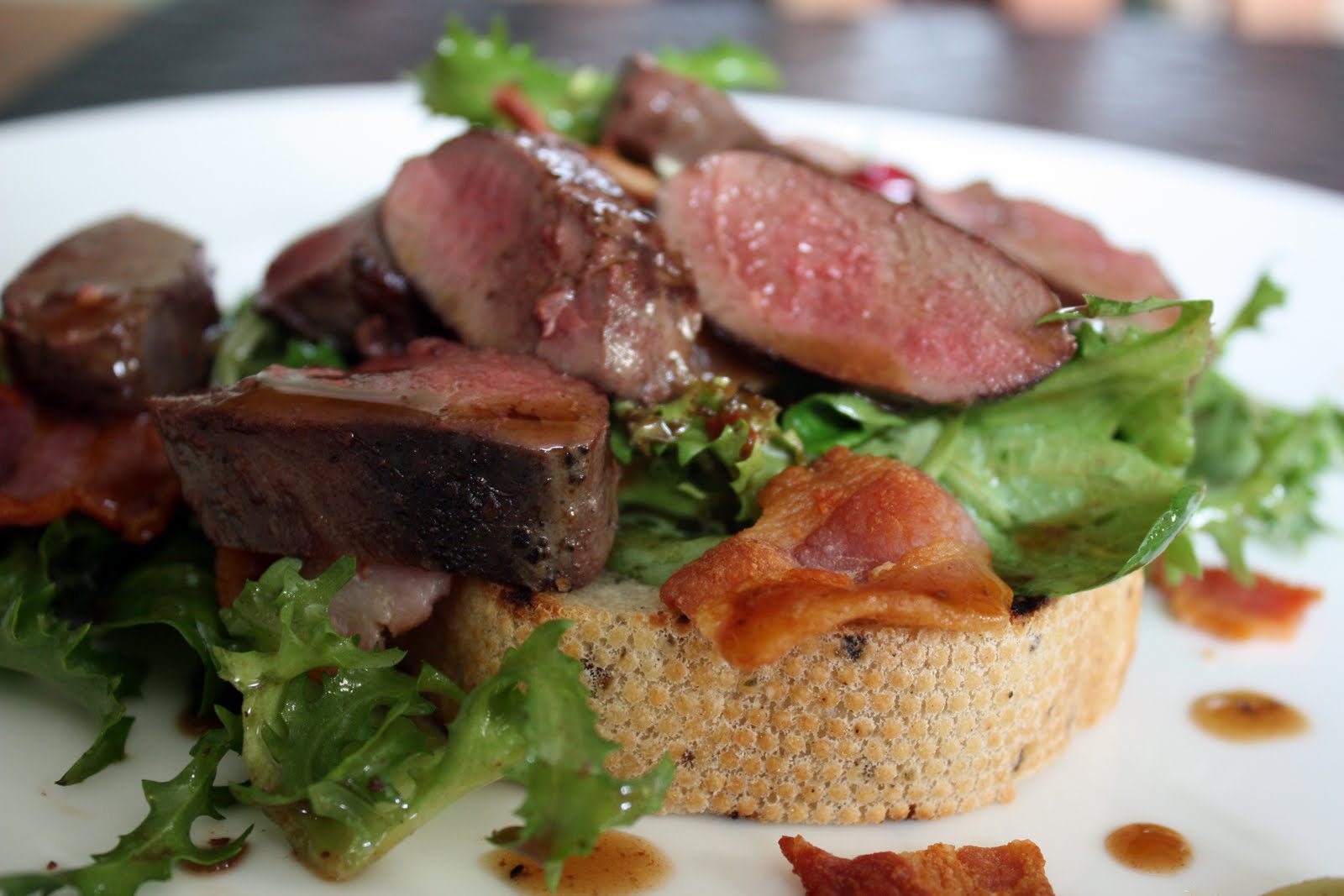 For Forks Sake: Pigeon Breast With Crispy Bacon