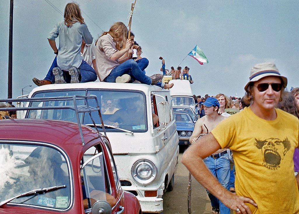 Cool Pictures of Fans at 1973 Summer Jam Rock Festival at Watkins Glen