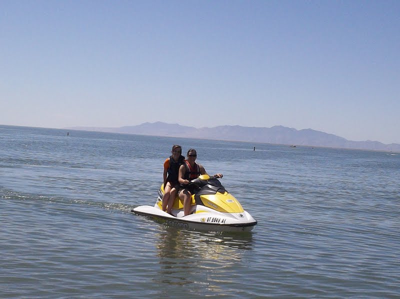 Two Camo Princesses and our Prince Charming Willard Bay Jet Skiing