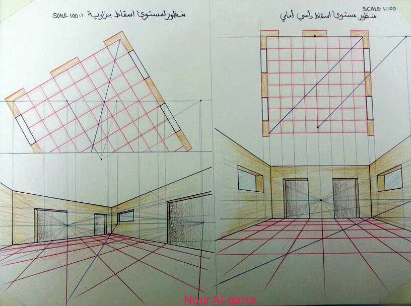الرسم والاظهار المعماري (Arch. Drawing &amp; Representation ) لوحة 10