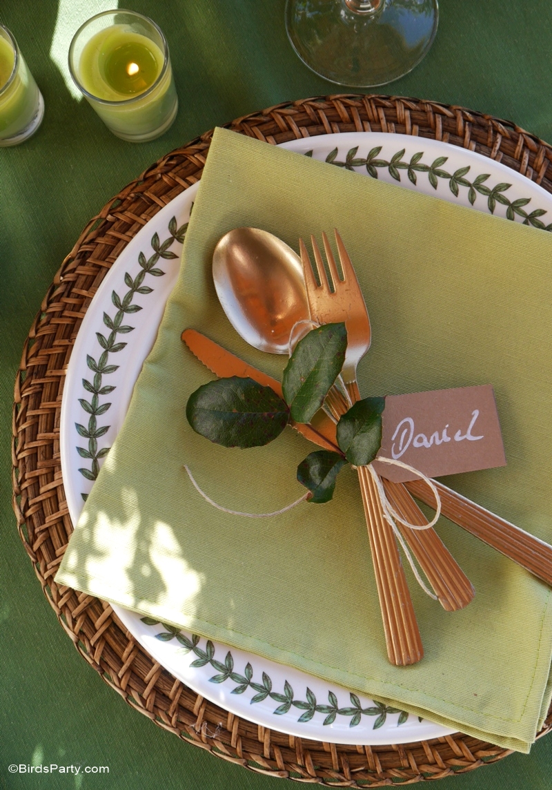 Tablescape for a Relaxed Dinner Party - BirdsParty.com