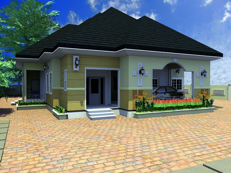 Residential Homes  and Public Designs  4  Bedroom  Bungalow 