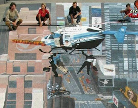 فن الرسم على الارض