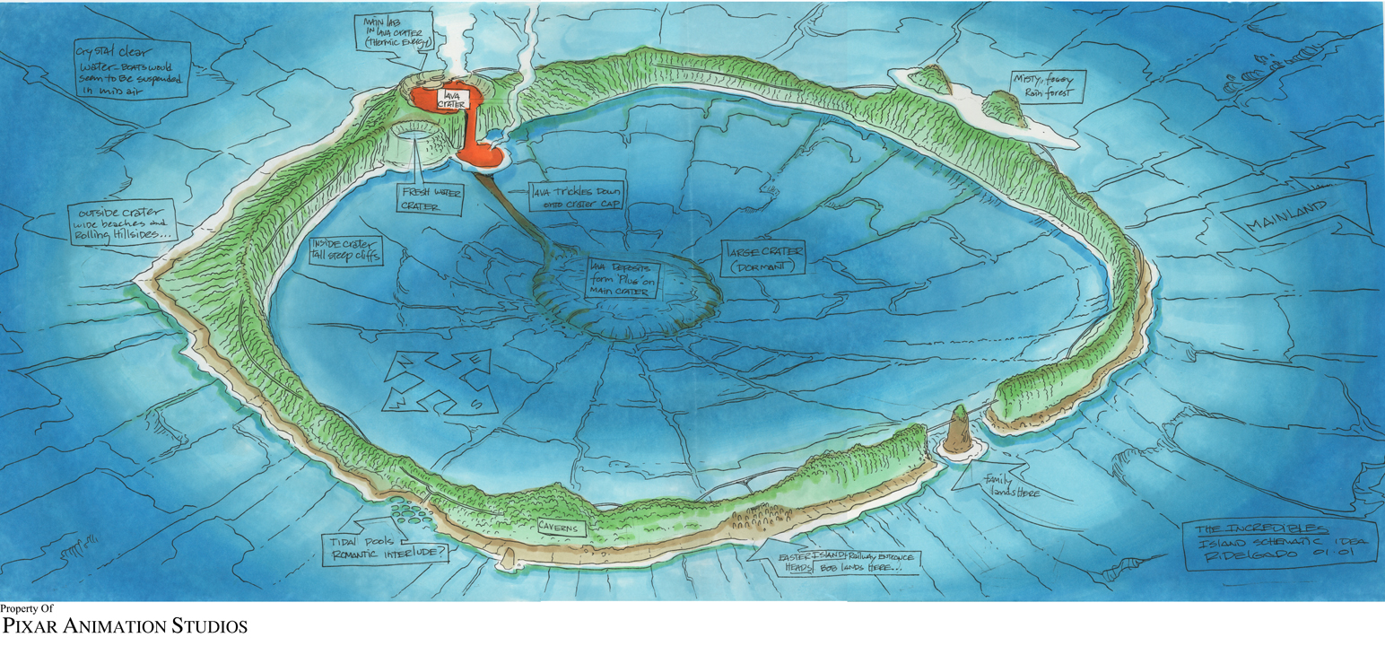Ricardo Delgado's blog: Incredibles Island schematic