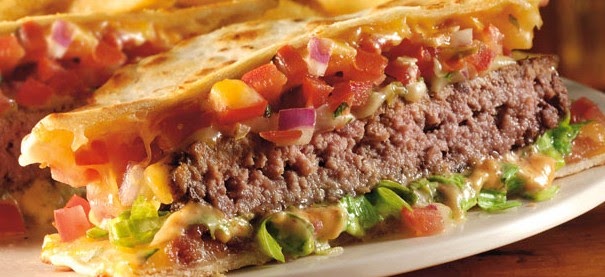 What You Really Get: Applebees - Quesadilla Burger