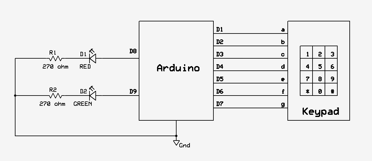 Arduino Based Keypad Security Code Lock ~ ELECTRONICS PROJECTS