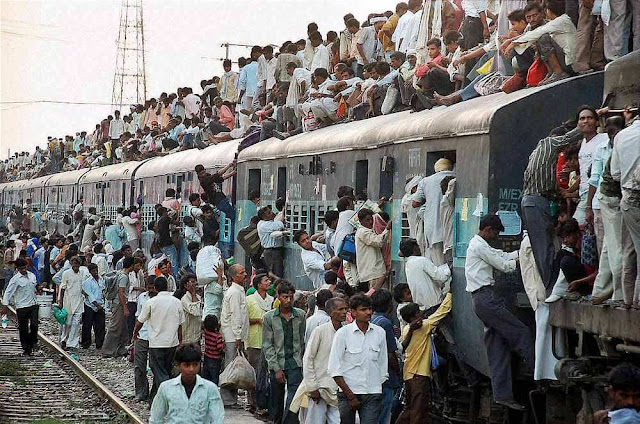 crowd in india