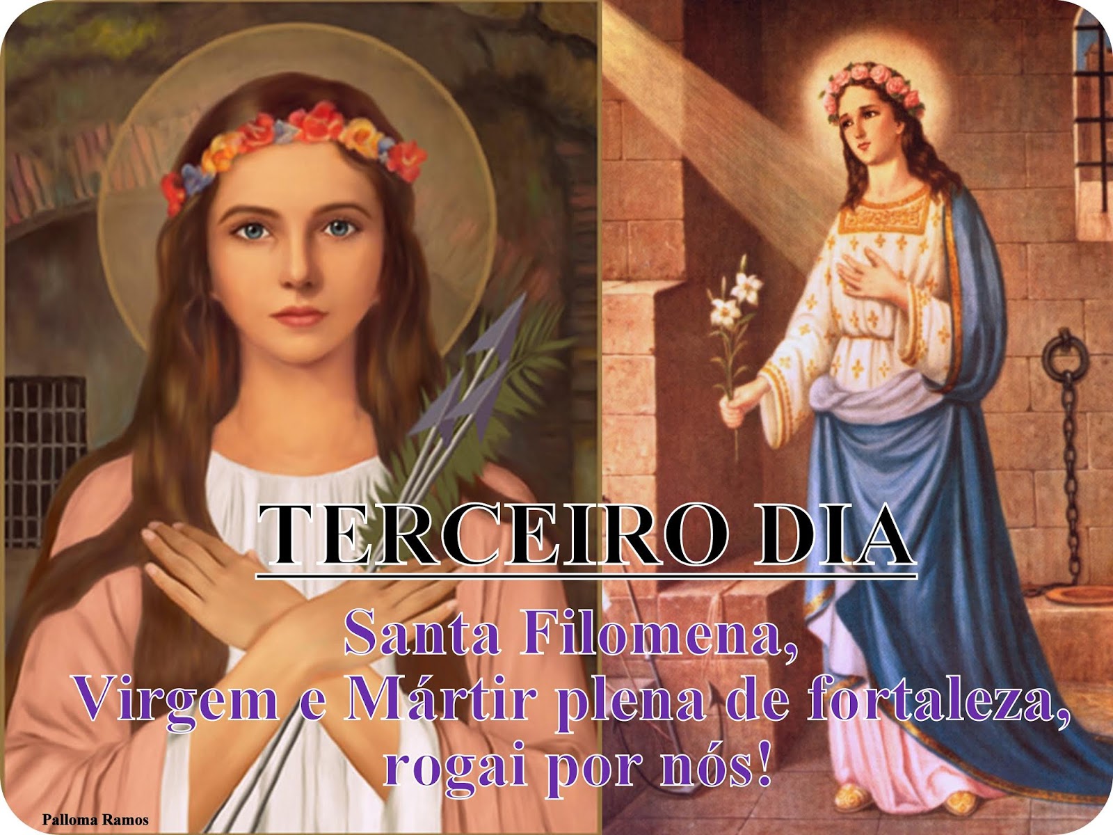 Santa Filomena Onomastico 13 Agosto Uma grande Santa... Filomena ♥: TERCEIRO DIA!