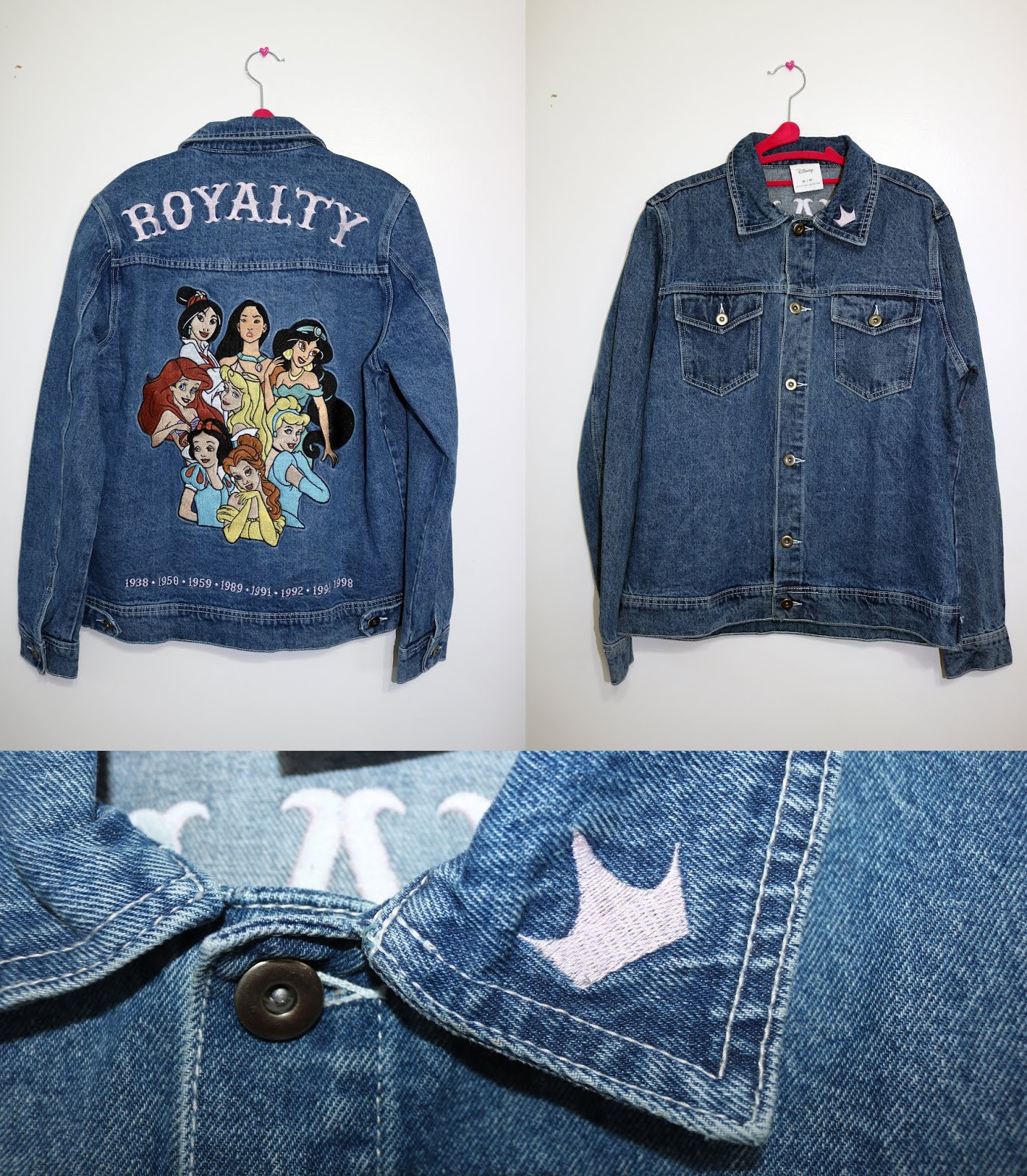 disney princess denim jacket by cakeworthy