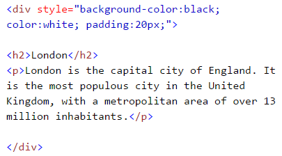 HTML Block and Inline Elements - HTML Responsive Web Design Tutorial