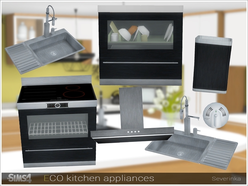 Sims 4 CC's The Best ECO kitchen appliances by Severinka