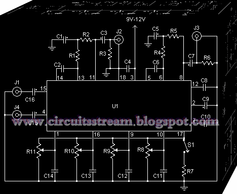 Audio Tone Control Circuit Diagram | Electronic Circuit Diagrams
