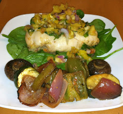 mango garlic lime chicken salsa pineapple