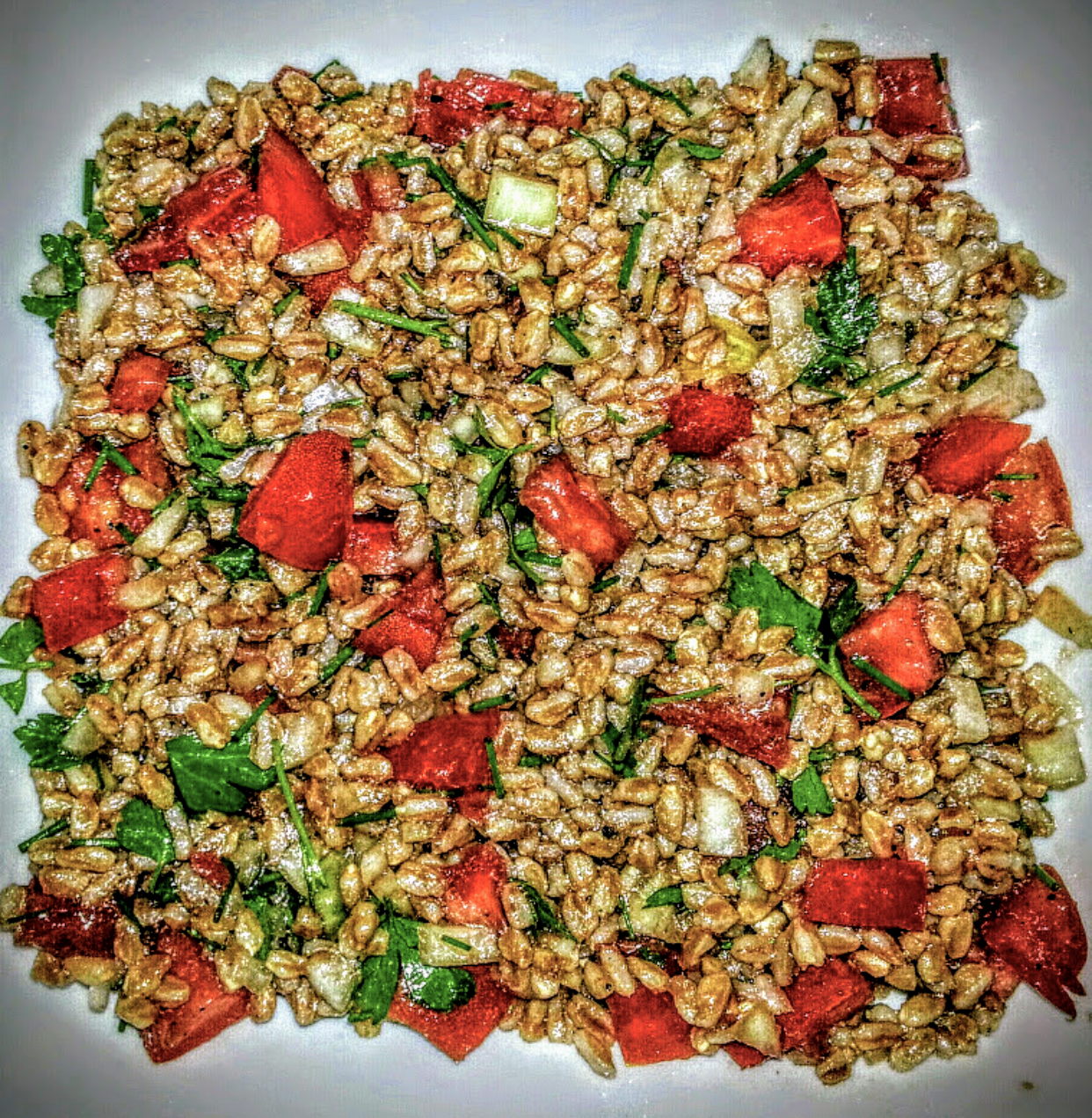 Farro Salad with Tomatoes and Herbs A Side Dish to Enhance Your Barbecue